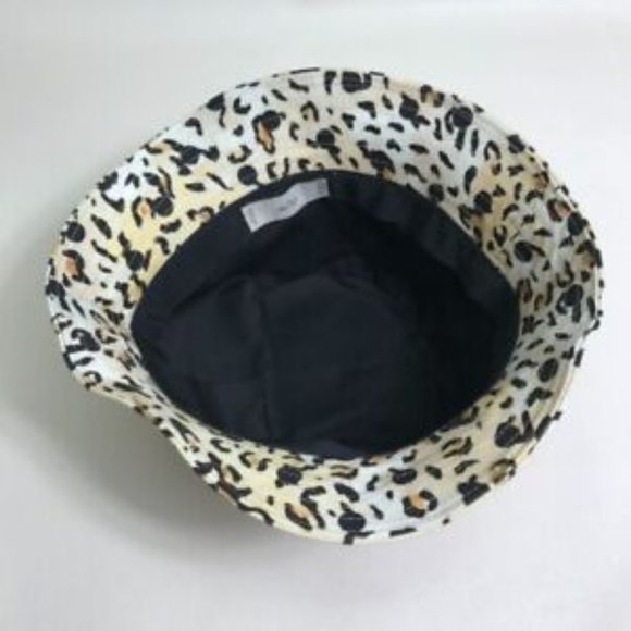 CELINE Gregory Edwards Leopard Bucket hat hat hat cotton Yellow Beige main image 9